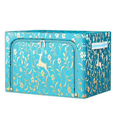 中国风衣服收纳箱家用衣柜衣物整理盒被子可折叠大容量储物筐神器