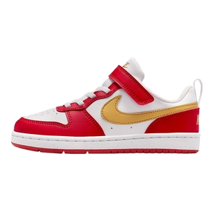 NIKE耐克男女小童鞋新年款马年红色运动鞋魔术贴板鞋DV5457-137