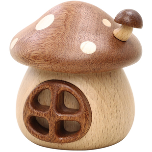 宝宝脐带胎毛收藏盒新生儿肚脐收纳胎发保存瓶满月婴儿礼品蘑菇屋