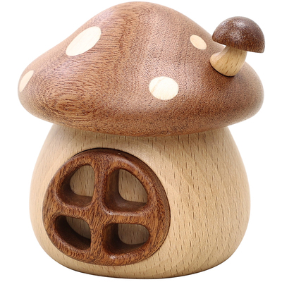 新生宝宝蘑菇屋脐带胎发收藏盒