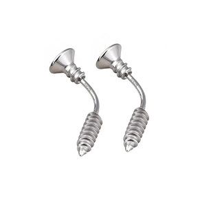 极昼钉子纯银马丁同款耳钉ing男设计感小众螺丝美式耳饰Martin