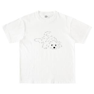 趴趴修狗 插画师合作款｜250克纯棉T恤在宇间工作室