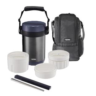 膳魔师不锈钢保温饭盒简约便携大容量多层上班族带饭长效保温桶