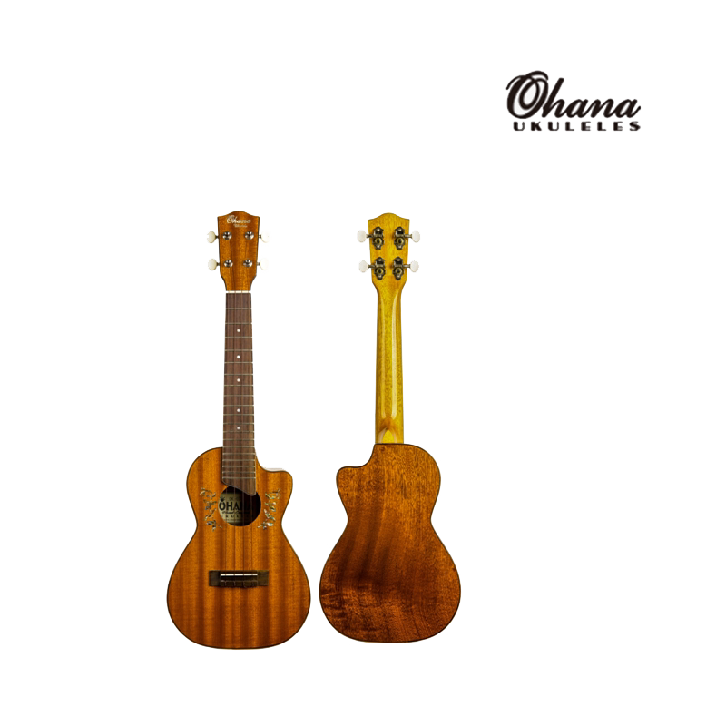 美国Ohana旗舰店 CK-60CG 23寸缺角全单桃花芯木尤克里里ukulele