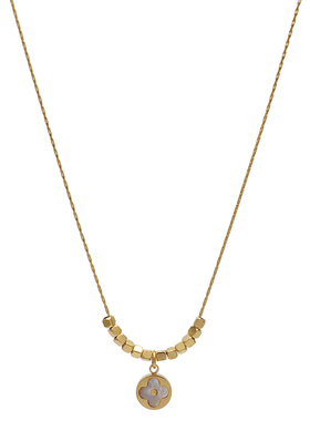 ZOXI不掉色碎金子四叶草项链女款