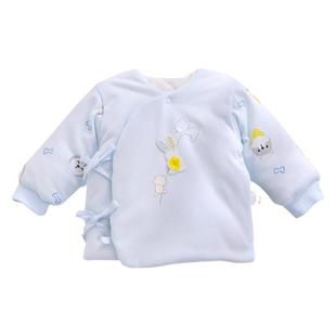 新生婴儿衣服秋冬季新款初生宝宝纯棉上衣冬天夹棉加厚保暖和尚服