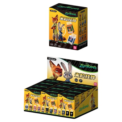 简动文创疯狂动物城米粒公仔萌粒盲盒尼克朱迪迷你手办收藏小摆件