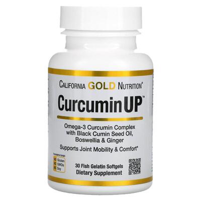 California Gold Nutrition,Curcumin UP，90 粒明胶软凝胶