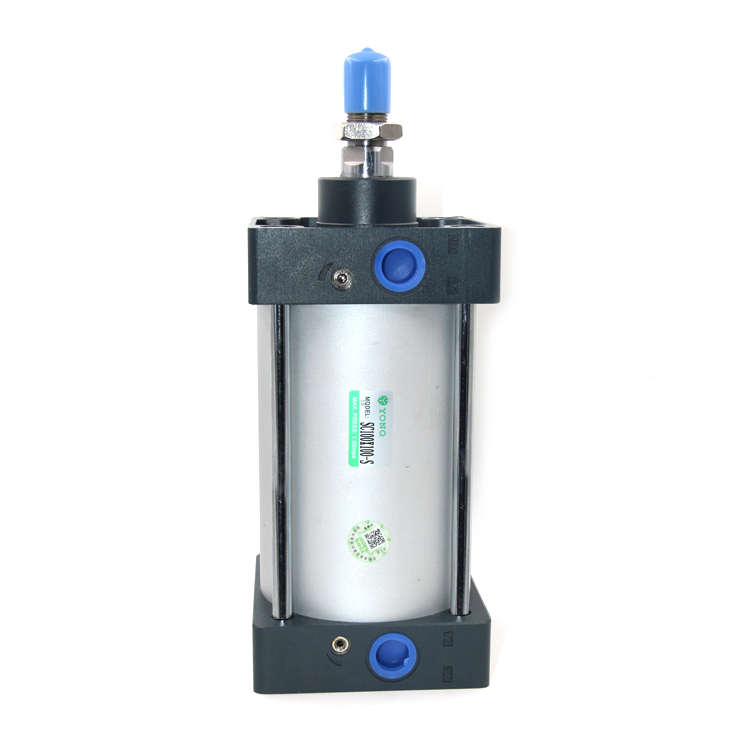 SC标准气缸SC80X50/75/150/200气动夹紧冲压气缸SCJ可调双出气缸