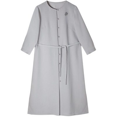 前世今生单排扣开衫式连衣裙