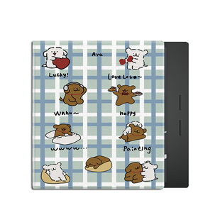 适用文石leaf5小白马3格纹小狗磁吸BOOX电子书poke6s保护套tab8壳