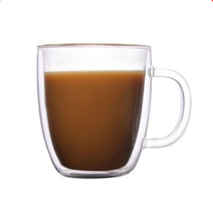 大容量耐热玻璃杯双层咖啡杯