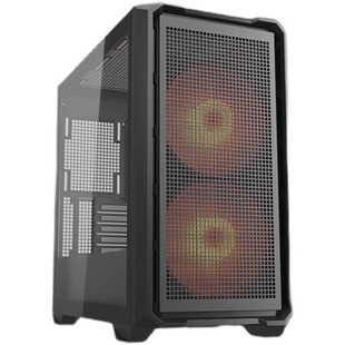 骨伽MX600 MINI小乘风电脑台式机箱 玻璃侧透MATX360水冷网孔面板