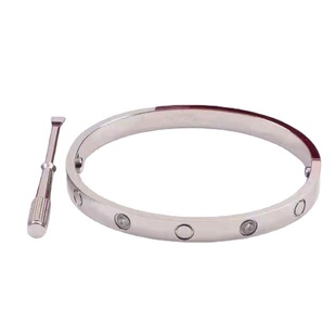 厂家直销卡加五代钛钢手镯永恒之环螺丝刀情侣时尚手环玫瑰金饰品