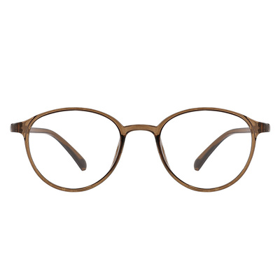 茶色素颜显白超轻防蓝光近视眼镜