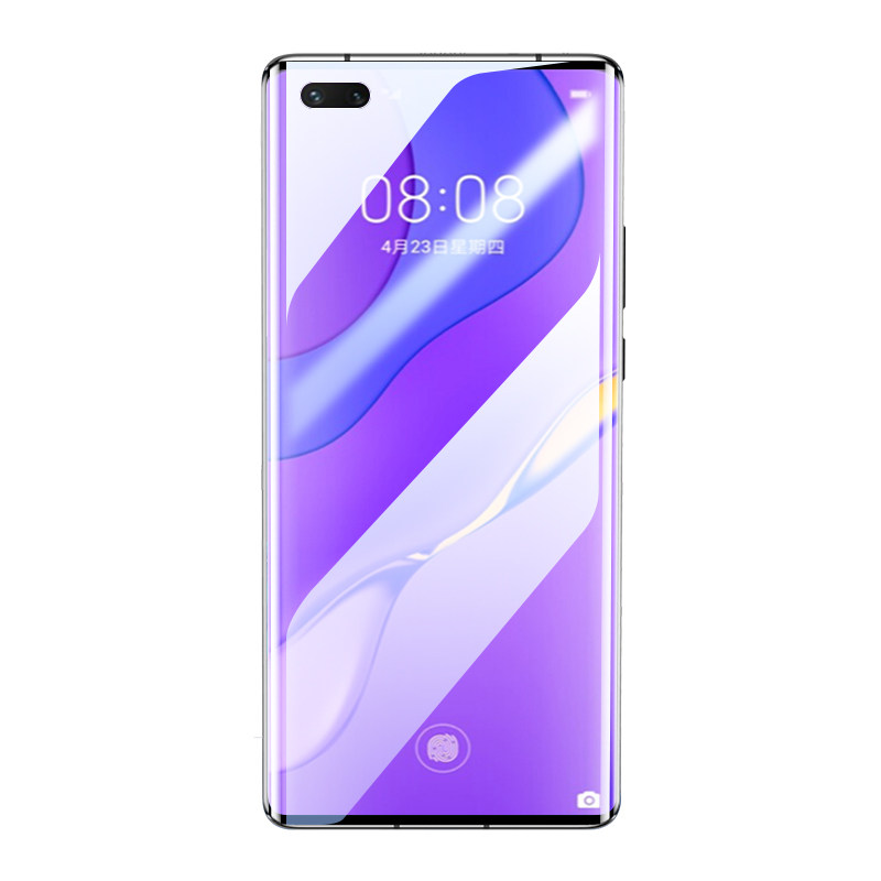 适用华为nova7pro手机膜全包边高清防偷窥抗指纹nove7se钢化水凝膜抗蓝光全屏覆盖novo7防窥膜防摔软膜活力版