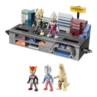 新款奇妙积木奥特曼积木人翻翻乐第三弹拼装小人仔儿童玩具男孩3