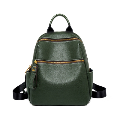 朱尔真皮双肩背包2025潮流时尚女