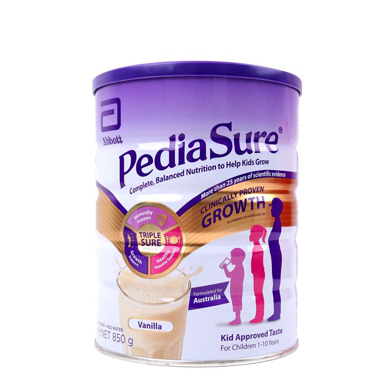 25.1月澳洲雅培小安素香草味1-10岁儿童营养成长奶粉 850g*2罐装