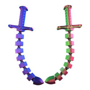 3D打印玩具伸缩剑网红爆款宝剑关节可弯曲儿童玩具剑三d打印剑鞭