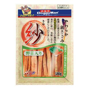 日本多格漫纱系列蔬菜鸡肉切条180g泰迪狗狗宠物零食柔软肉干肉条