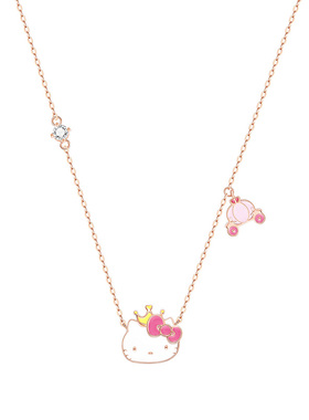 Tidecolor925银卡通凯蒂猫项链