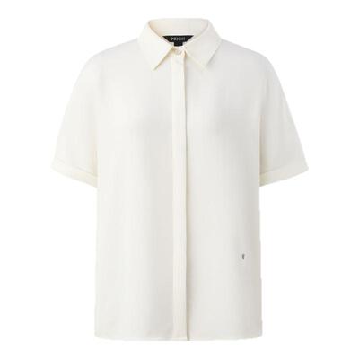 【桑蚕丝】PRICH简约真丝短袖衬衫夏季翻领休闲上衣女