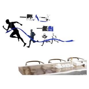 企业办公室一群人标语文化创意自粘3d立体亚克力团队精神励志墙贴