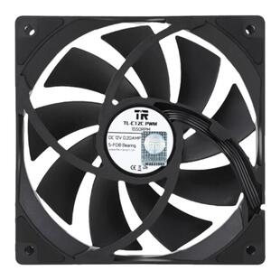 利民TL-C12C机箱12CM散热风扇4PIN温控PWM1500转低噪音风量风压扇