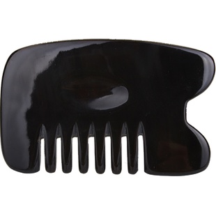 正品张秀勤全息天然水牛角刮痧梳子加厚全身通用头部刮痧板梳包邮