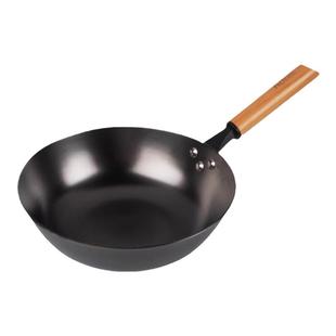 爱你多一人食炒菜锅26cm轻量小铁锅无涂层不粘锅燃气电磁炉通用