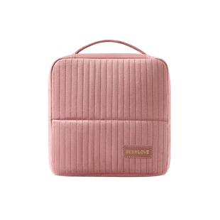 新款多层分隔站立式大容量化妆包女便携旅行洗漱收纳包护肤品包