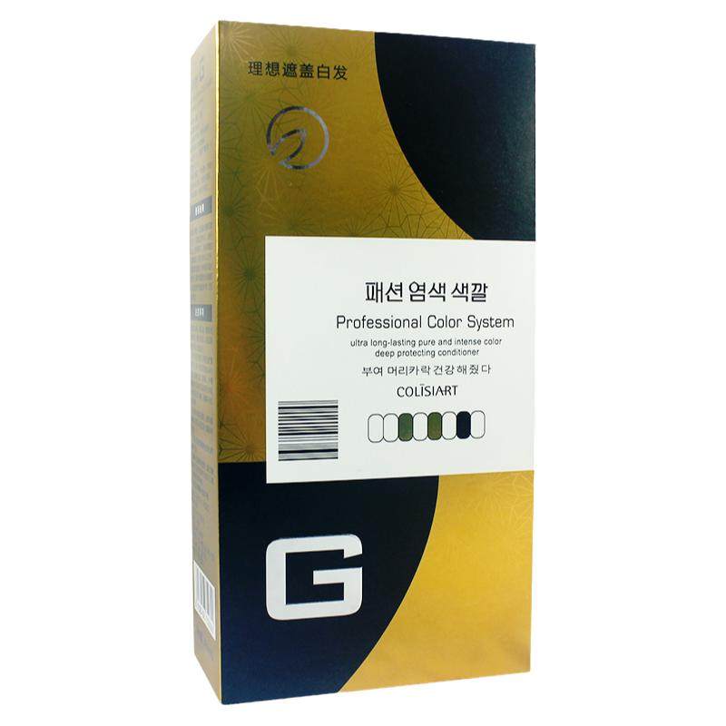 彩色遮盖白发染发膏理发店大包装