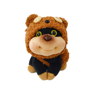 汽车屏幕摆件可爱蜜蜂狗车载中控屏趴趴公仔装饰车内饰品女生礼物