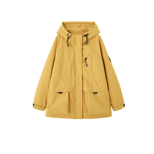 连帽工装棉服女中长款2025冬季新款加厚保暖收腰减龄洋气棉衣外套