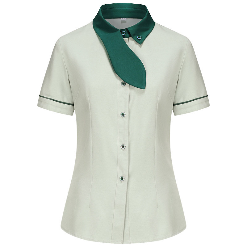 【免费印字】餐厅服务员工作服夏