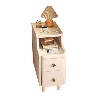 【全实木橡胶木】超窄床头夹缝柜