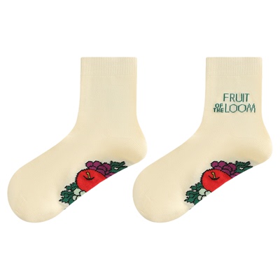 纯棉袜子男女中筒袜运动休闲透气