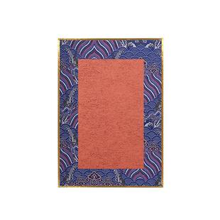 【宋锦硬卡】宋锦镶边硬卡A4装裱金色包边绘画小楷书法作品纸卡纸小品创作毛笔字书笺礼品传统手造工艺宣纸