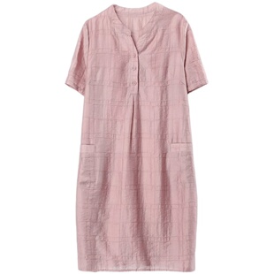 1324服装裁剪图妈妈连衣裙夏宽松休闲裙子纸样DIY1:1设计样板缝纫