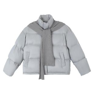 PAPERLLL辛间短款白鸭绒轻薄羽绒服女2025新款设计感宽松冬季外套