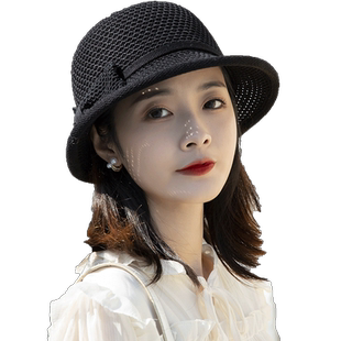 帽子女款夏季遮阳防晒显脸小太阳帽女2025新款时尚洋气百搭渔夫帽