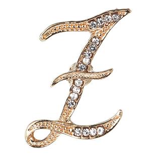 字母钛针小巧胸针迷你胸花固定扣针配饰毛衣西装旗袍小众个性别针