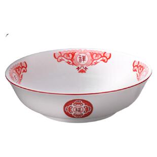 复古吉祥如意老式湘菜馆餐具 赣菜江西小炒盘碗牛肉碗面碗