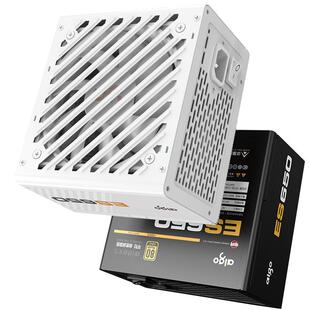 爱国者电源ES650W金牌ES750W全模组白色ATX3.0主机台式机电脑电源