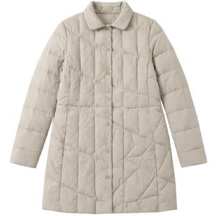 轻薄羽绒服女2025新款冬季中长款白鸭绒洋气时尚显瘦修身立领外套