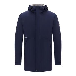 Navigare意大利小帆船冬季中长款羽绒服男新款防风鸭绒保暖外套