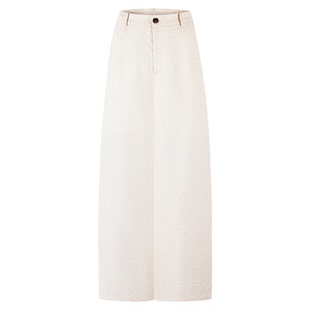 【天丝】Navigare意大利小帆船高腰休闲裤女新款度假宽松阔腿裤子