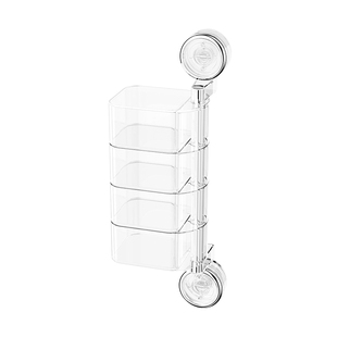 吸盘旋转发饰收纳盒卫生间壁挂墙儿童发夹发卡头绳皮筋头饰首饰盒