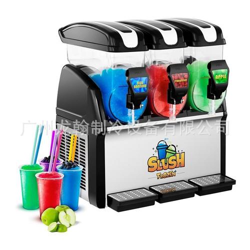 15L雪融机饮料机商用冷热单三缸多色自助售卖果汁机冷饮机